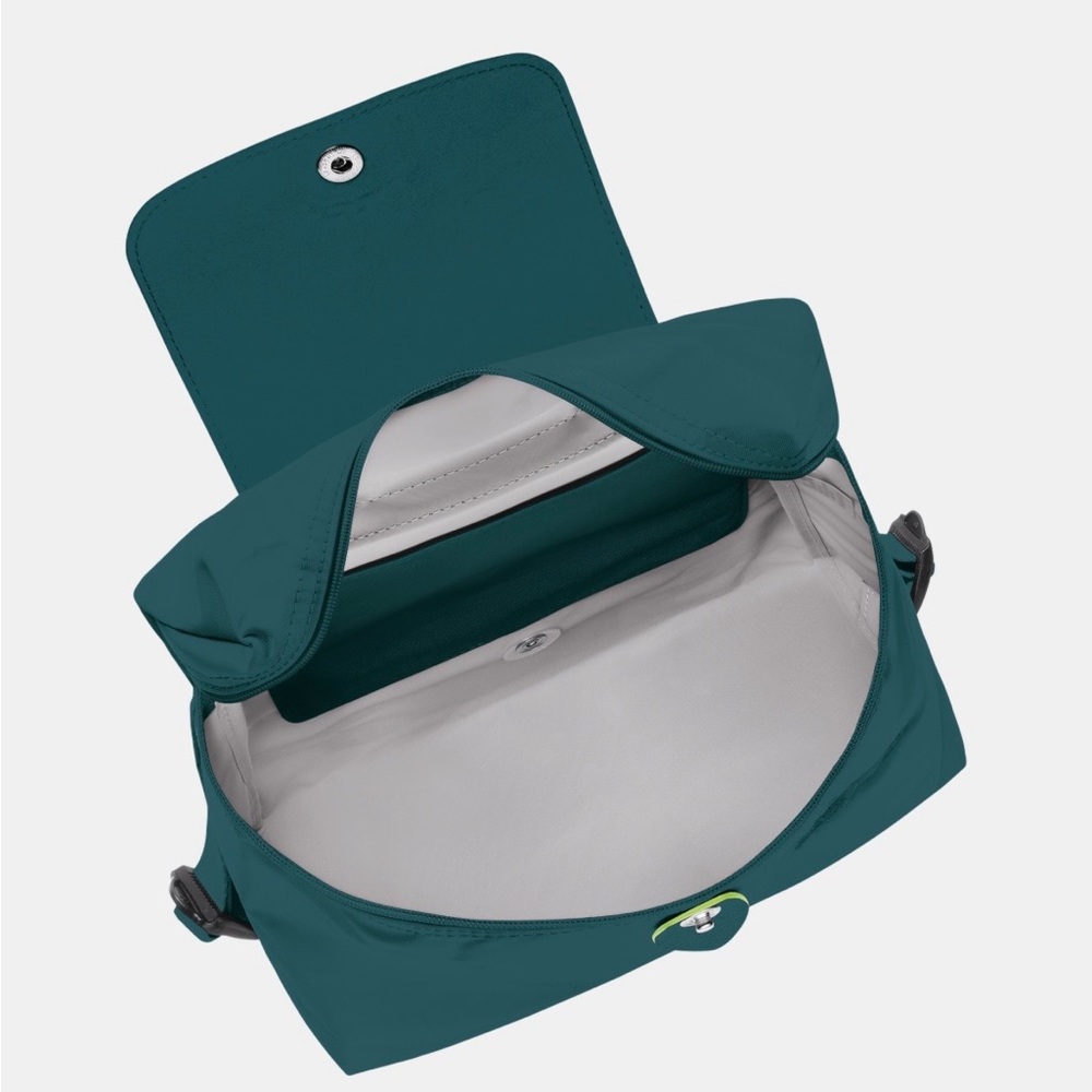Longchamp Le Pliage Green M Backpack -  Peacock (Teal) - Picture 6 of 13